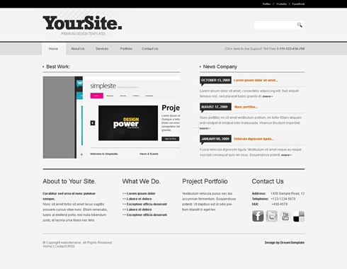 Template Image for PortfolioPress - HTML Template