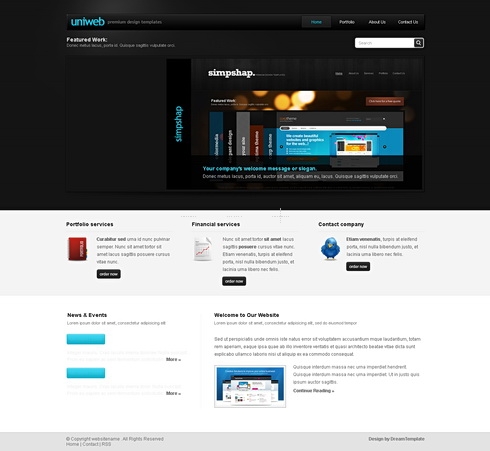 Template Image for UniWeb - CSS Template