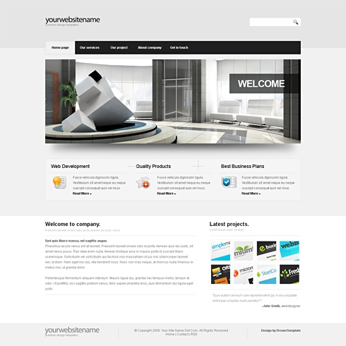 Template Image for SilverLight-Cuber - Website Template