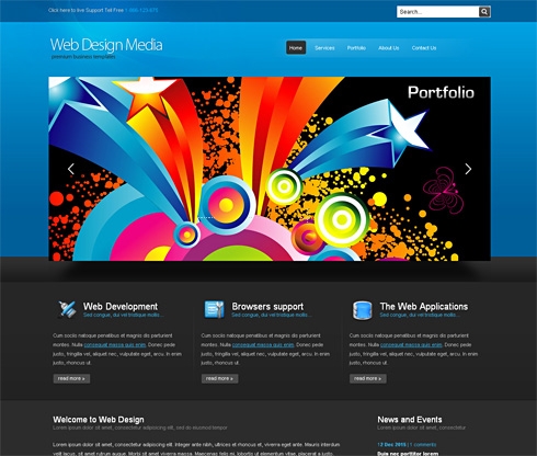 Template Image for WebDesignMedia-Cuber - HTML Template