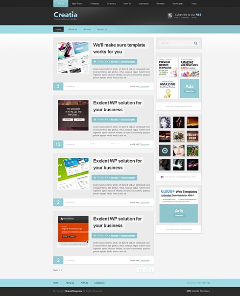 Template Image for Creatia - WordPress Template