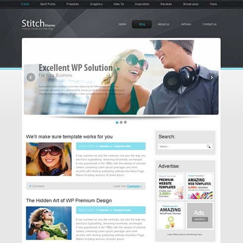 Template Image for Stitch - WordPress Theme
