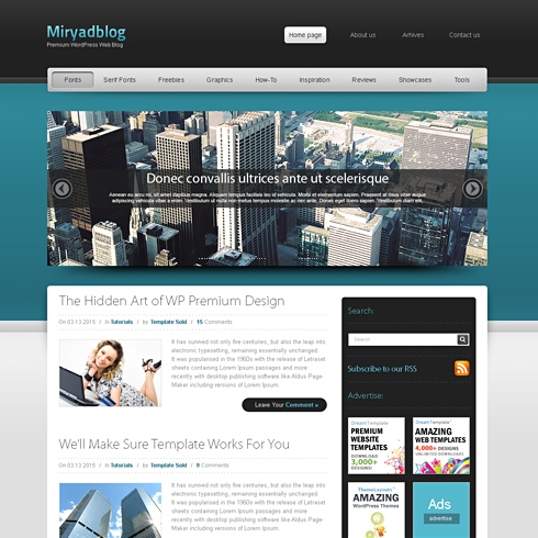 Template Image for Mystical - WordPress Template