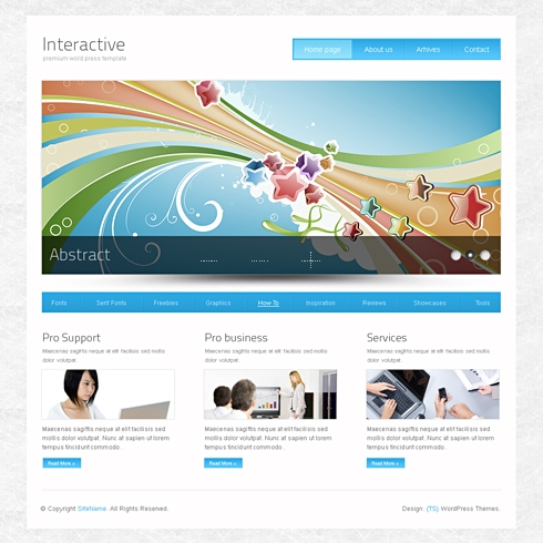 Template Image for InterActive - Website Template