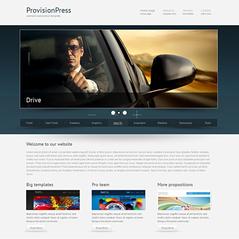 Template Image for ProvisionPress - HTML Template
