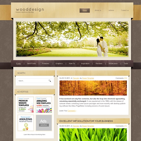 Template Image for WoodDesign - HTML Template