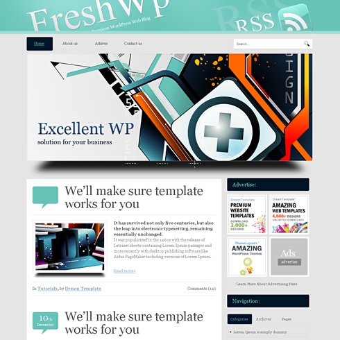 Template Image for Freshwp - HTML Template