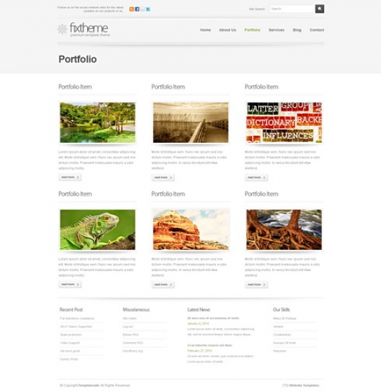Clearwhite 3D HTML Template 3D Templates Website Templates 