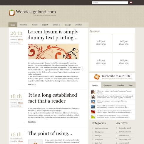 Template Image for LightExpresso - WordPress Theme