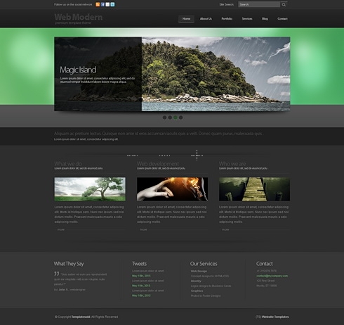 Template Image for Boomerang  3D - HTML Template