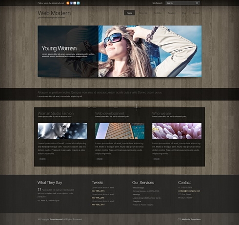 Template Image for WebModern 3D - HTML Template