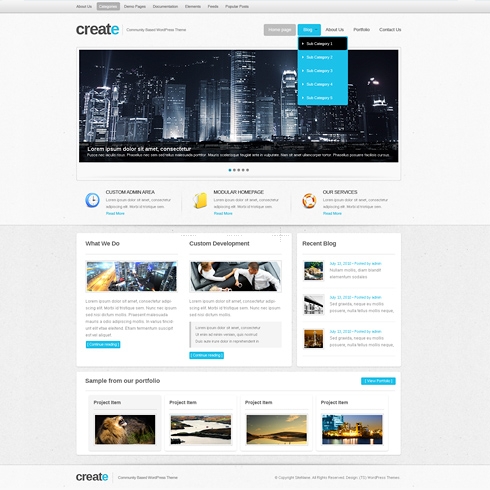 Template Image for Inspire - WordPress Template