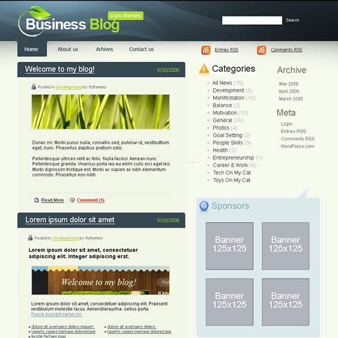 Template Image for GreenPark - WordPress Theme
