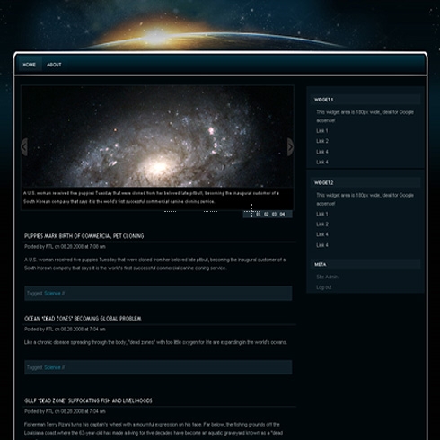 Template Image for Galaxy - WordPress Theme