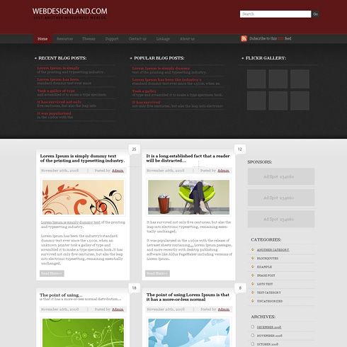 Template Image for Visionary - WordPress Theme
