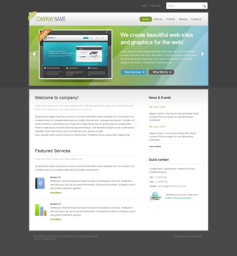 Template Image for Web2Zone - HTML Template