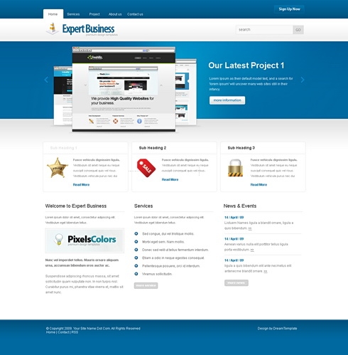 Template Image for ExpertBiz - Website Template
