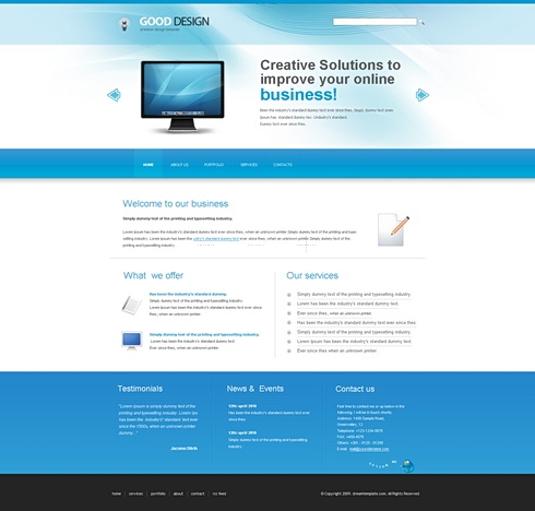 Template Image for GoodDesign - Website Template