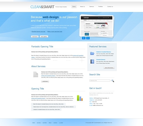 Template Image for CleanSmart - HTML Template