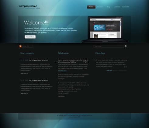 Template Image for CyanFusion - CSS Template