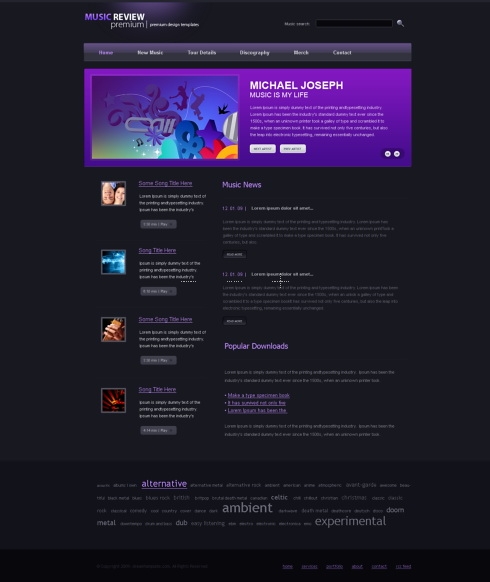 Template Image for MysticSpace - CSS Template