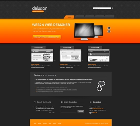Template Image for Delusion - Website Template
