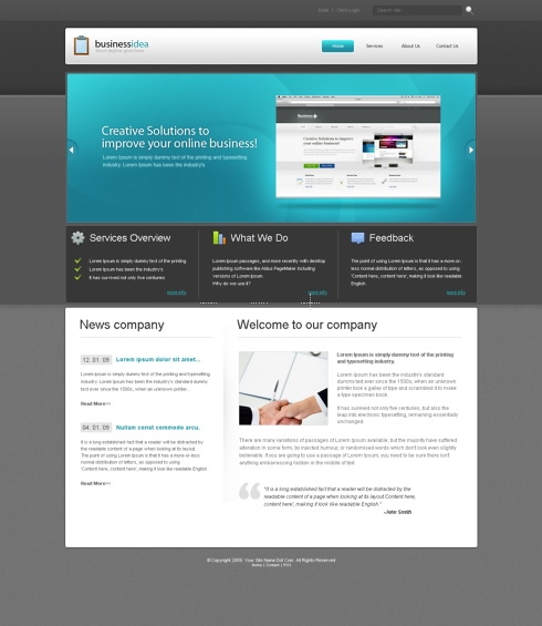 Template Image for Hotshowcase  - Website Template