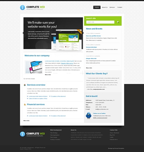 Template Image for CompleteWeb - Website Template