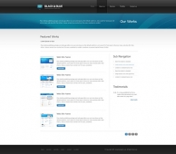 Template: BlacknBlue - HTML Template